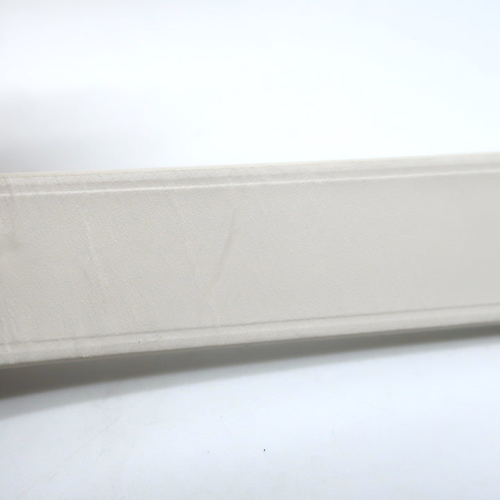 Balenciaga Heart Lock Skinny Belt White Leather Size 85