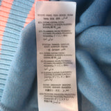 Gucci Embroidered Tennis Sweatshirt Blue Velour Size Medium