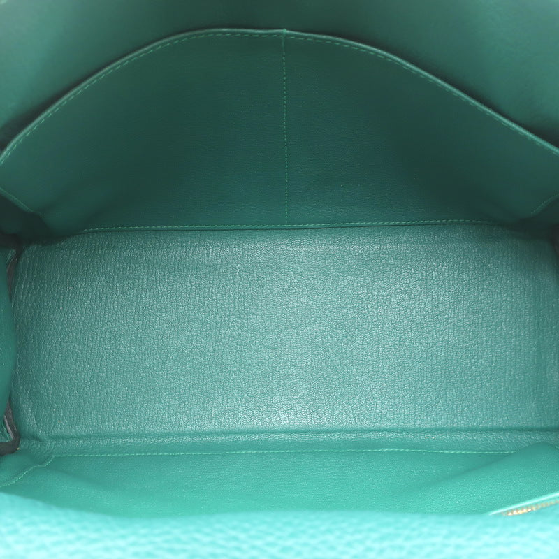 Hermes Kelly 32 Bag Malachite Togo Leather Gold Hardware
