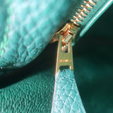 Hermes Kelly 32 Bag Malachite Togo Leather Gold Hardware