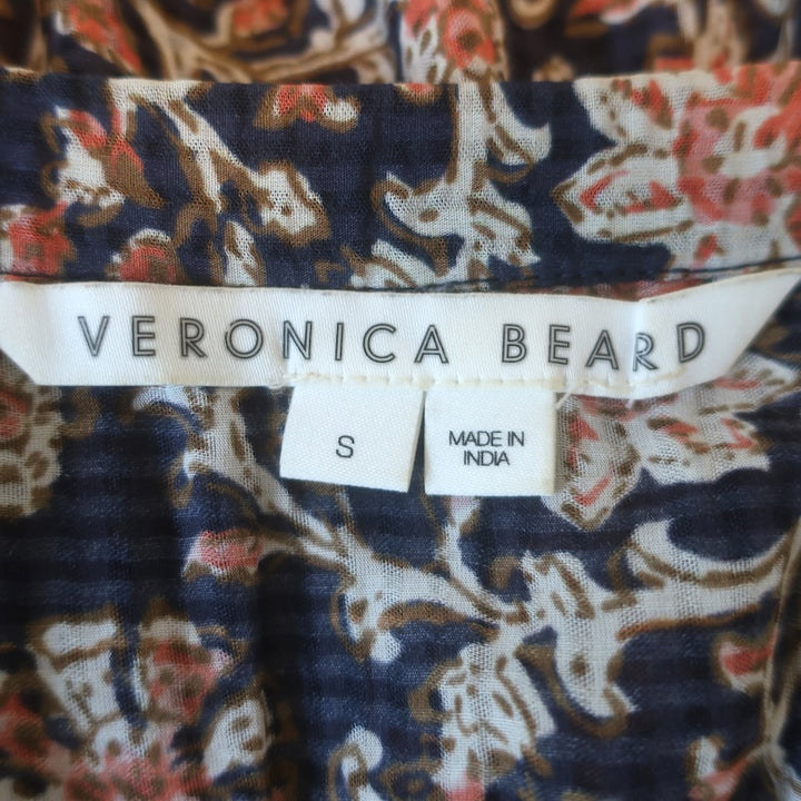 Veronica Beard Windansea Tassel-Strap Floral Maxi Dress Navy/Multi Size Small