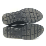 Balenciaga Race Runner Low Top Sneakers Black Neoprene & Patent Leather Size 37