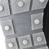 Balenciaga Race Runner Low Top Sneakers Black Neoprene & Patent Leather Size 37