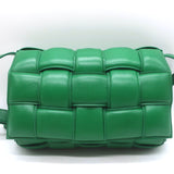Bottega Veneta Padded Cassette Crossbody Bag Green Leather