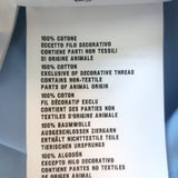 Prada Floral-Embroidered Button Down Shirt Blue Smocked Cotton Size 36