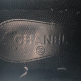 Chanel 16K Low Top Sneakers Gold Metallic Suede Size 35
