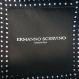 Ermanno Scervino Glitter Houndstooth Blazer Silver Size 44 Two-Button Jacket
