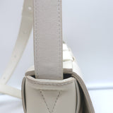 Bottega Veneta Cassette Crossbody Bag White Leather