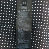 Ermanno Scervino Glitter Houndstooth Blazer Silver Size 44 Two-Button Jacket