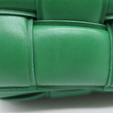 Bottega Veneta Padded Cassette Crossbody Bag Green Leather