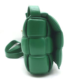 Bottega Veneta Padded Cassette Crossbody Bag Green Leather