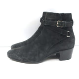 Saint Laurent Blake Jodhpur Ankle Boots Black Suede Size 37