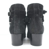 Saint Laurent Blake Jodhpur Ankle Boots Black Suede Size 37