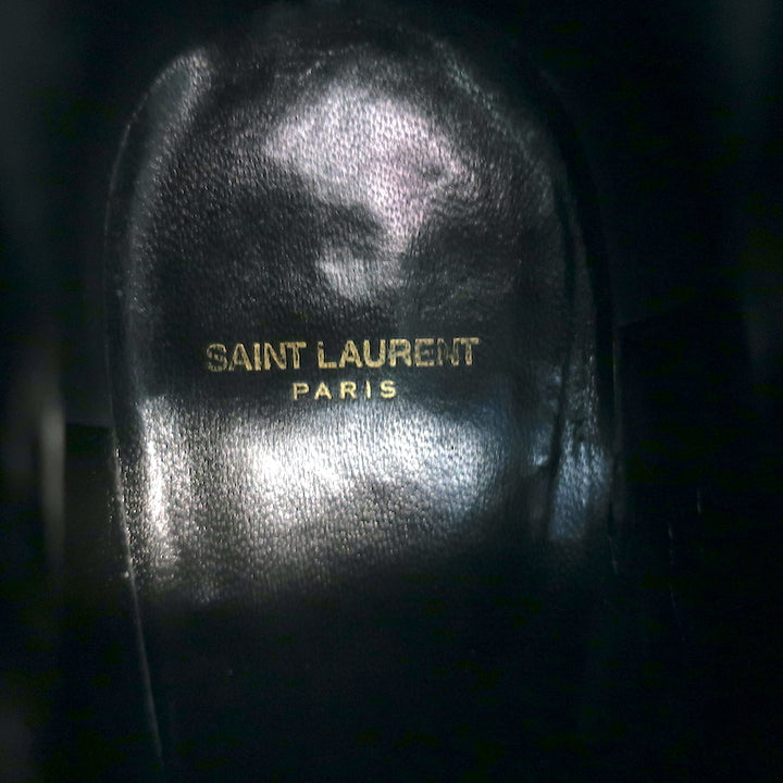 Saint Laurent Blake Jodhpur Ankle Boots Black Suede Size 37