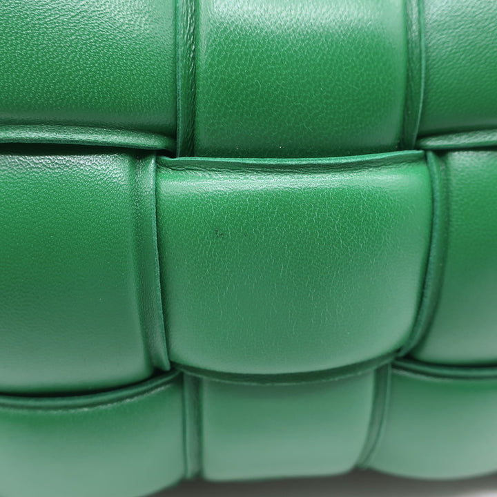 Bottega Veneta Padded Cassette Crossbody Bag Green Leather