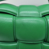 Bottega Veneta Padded Cassette Crossbody Bag Green Leather