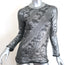 Louis Vuitton Metallic Foiled Knit Top Silver Size Large Long Sleeve Pullover