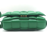 Bottega Veneta Padded Cassette Crossbody Bag Green Leather