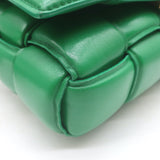Bottega Veneta Padded Cassette Crossbody Bag Green Leather