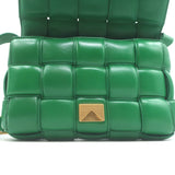 Bottega Veneta Padded Cassette Crossbody Bag Green Leather