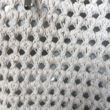 Brunello Cucinelli Sequined Open Knit Hooded Sweater Oat Size Medium