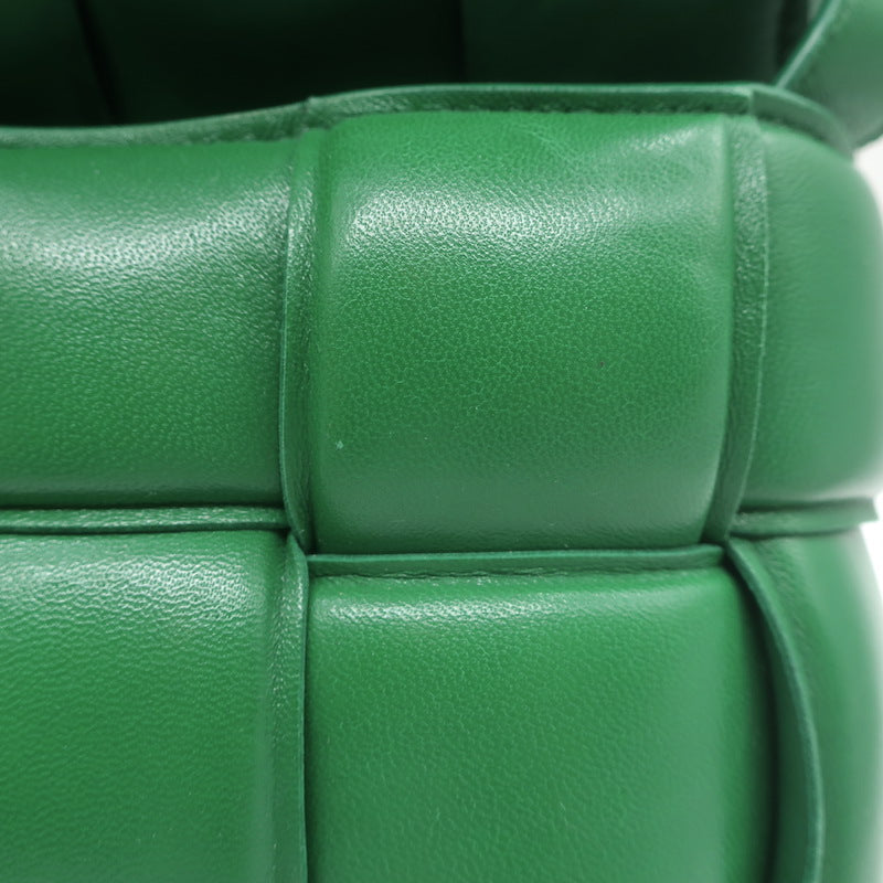 Bottega Veneta Padded Cassette Crossbody Bag Green Leather