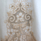Zimmermann Jeannie Cutout Broderie Anglaise Midi Dress Cream Linen Size 1