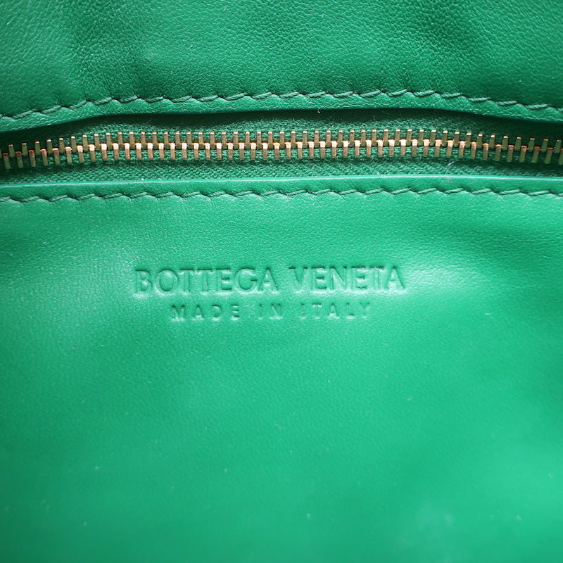 Bottega Veneta Padded Cassette Crossbody Bag Green Leather