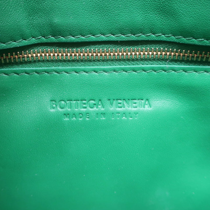 Bottega Veneta Padded Cassette Crossbody Bag Green Leather