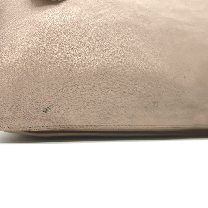 Proenza Schouler PS1 Medium Fringe Satchel Beige Leather Crossbody