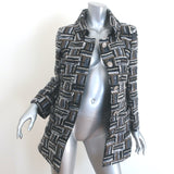 Chanel Woven Tweed Jacket Black/Multicolor Cotton-Mohair Size 38