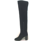 Chanel Over the Knee Boots Black Suede Size 35.5