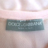 Dolce & Gabbana Floral-Embroidered Cashmere Sweater Light Pink Size 40