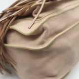 Proenza Schouler PS1 Medium Fringe Satchel Beige Leather Crossbody