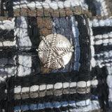 Chanel Woven Tweed Jacket Black/Multicolor Cotton-Mohair Size 38