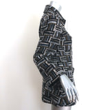 Chanel Woven Tweed Jacket Black/Multicolor Cotton-Mohair Size 38