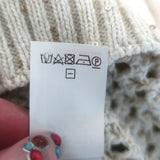 Brunello Cucinelli Sequined Open Knit Hooded Sweater Oat Size Medium