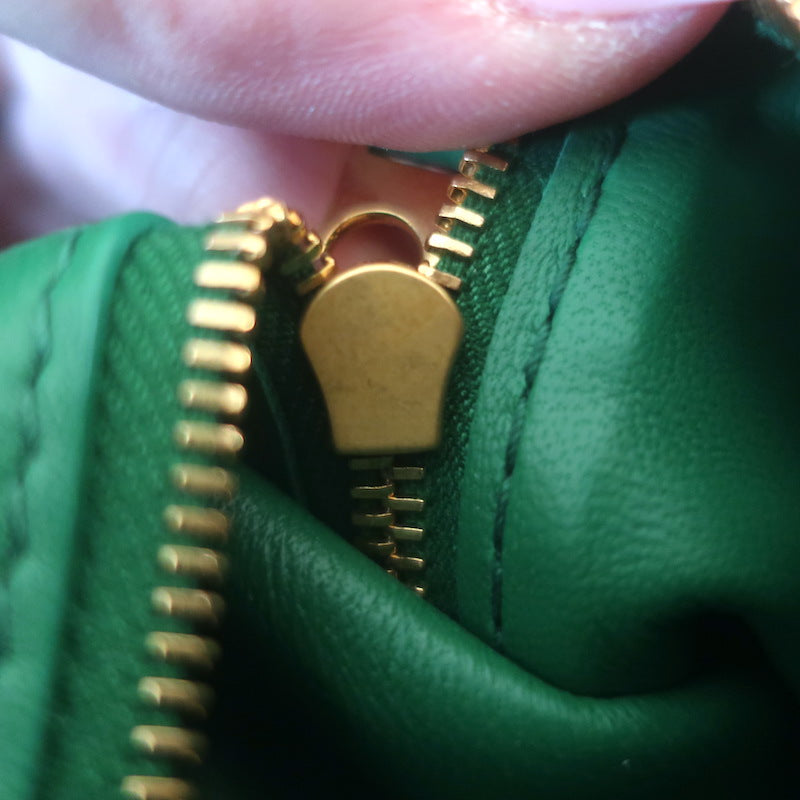 Bottega Veneta Padded Cassette Crossbody Bag Green Leather