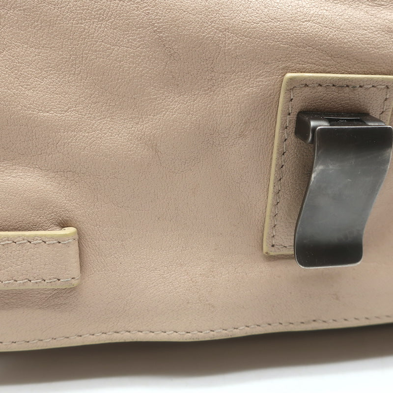 Proenza Schouler PS1 Medium Fringe Satchel Beige Leather Crossbody