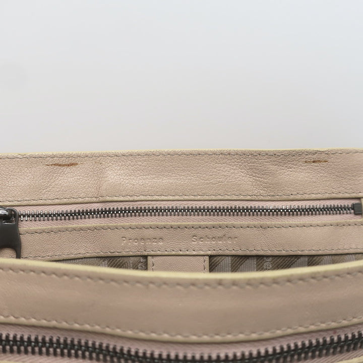 Proenza Schouler PS1 Medium Fringe Satchel Beige Leather Crossbody
