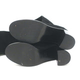 Chanel Over the Knee Boots Black Suede Size 35.5