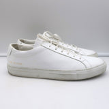 Common Projects Original Achilles Low Top Sneakers White Leather Size 43
