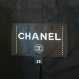 Chanel Woven Tweed Jacket Black/Multicolor Cotton-Mohair Size 38