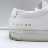 Common Projects Original Achilles Low Top Sneakers White Leather Size 43