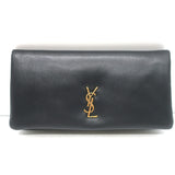 Saint Laurent Calypso Mini Chain Strap Bag Black Padded Lambskin Leather