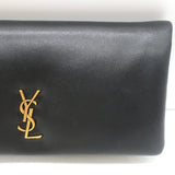 Saint Laurent Calypso Mini Chain Strap Bag Black Padded Lambskin Leather
