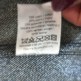 Alaia Metallic Denim Double Breasted Coat Indigo Size 40