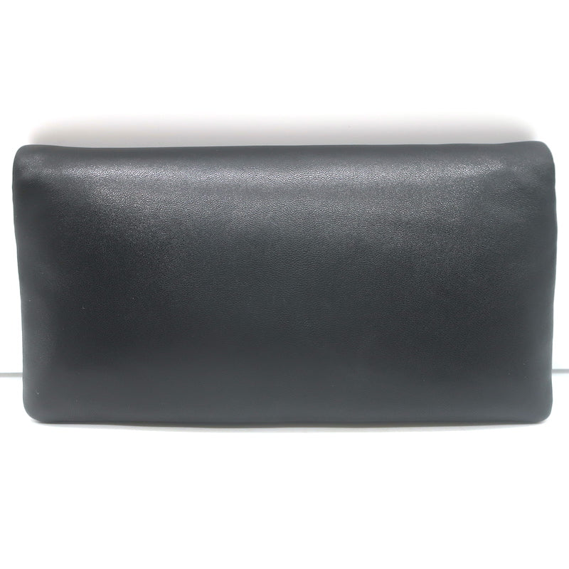Saint Laurent Calypso Mini Chain Strap Bag Black Padded Lambskin Leather