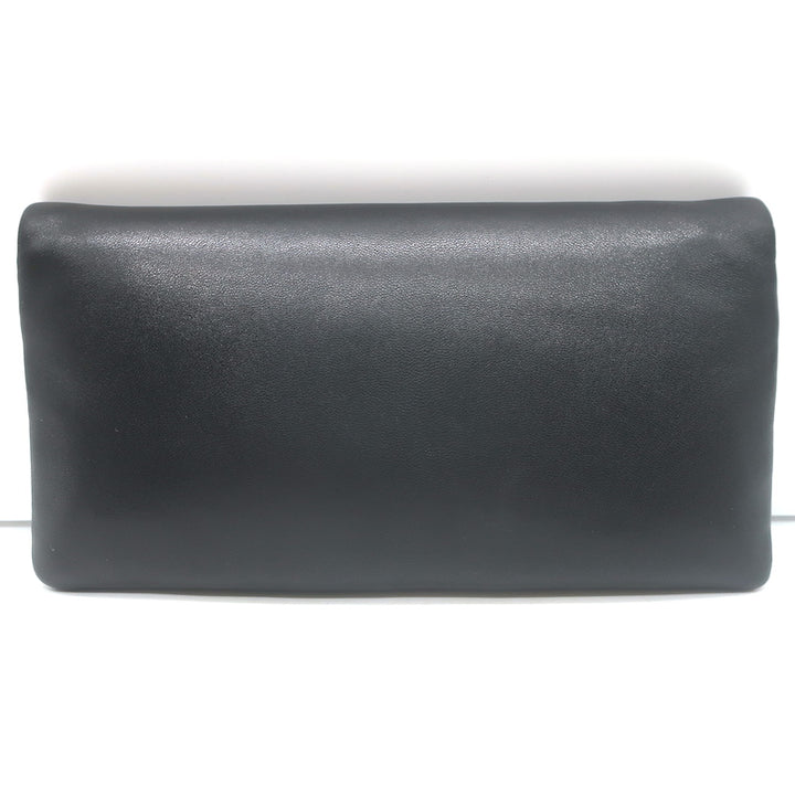 Saint Laurent Calypso Mini Chain Strap Bag Black Padded Lambskin Leather