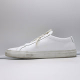 Common Projects Original Achilles Low Top Sneakers White Leather Size 43